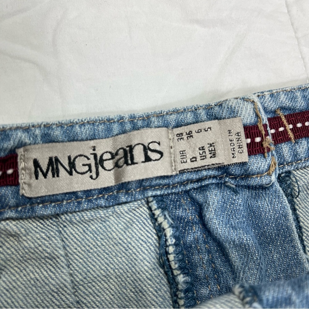 MNGjeans Light Wash Denim Midi Skirt Women’s Size 6 - Picture 3 of 9